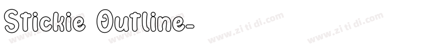 Stickie Outline字体转换